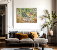 Reading 1888 Oil On Canvas Museum Of Fine Arts Saint Petersburg By Berthe Morisot Fine Art Print