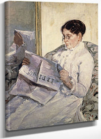 Reading 'Le Figaro' By Mary Cassatt Fine Art Print