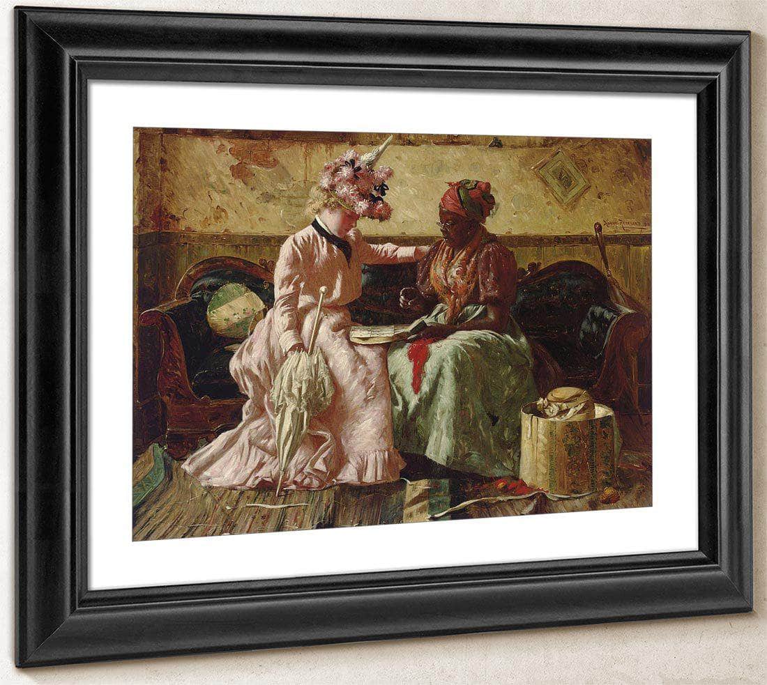 Reading The Cards By Harry Roseland Fine Art Print