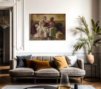 Reading The Cards By Harry Roseland Fine Art Print