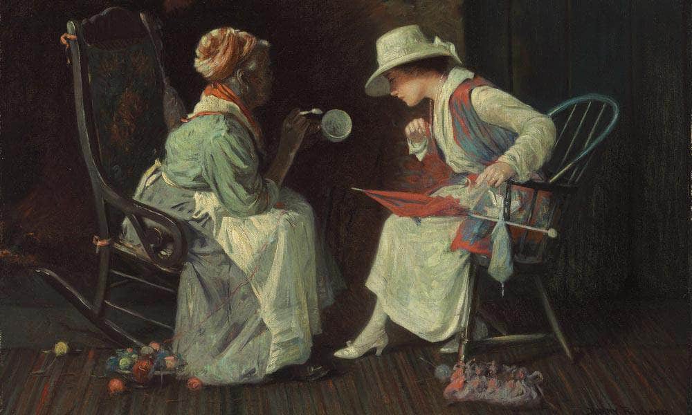 Reading The Tea Leaves 2 By Harry Roseland Fine Art Print