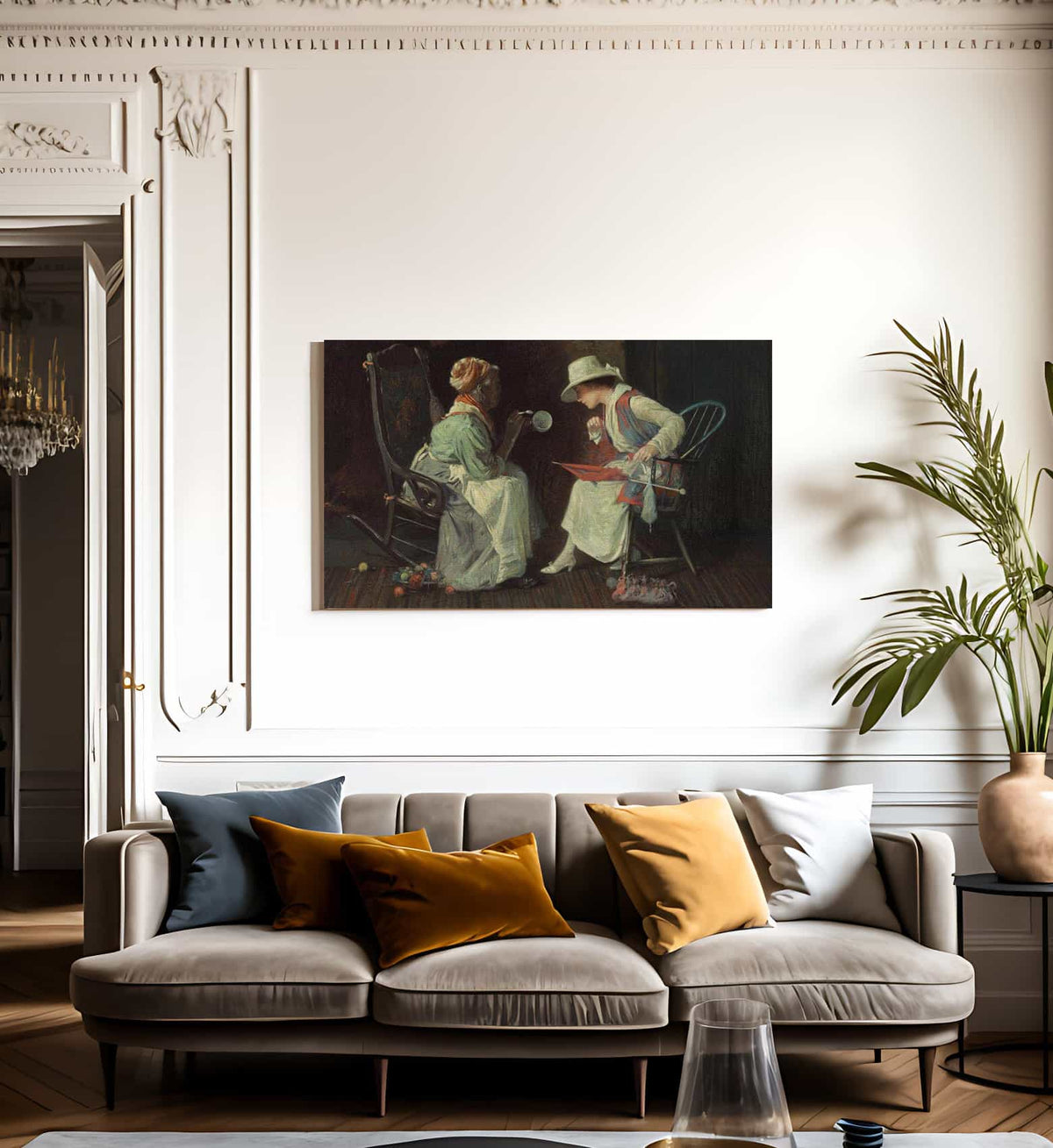 Reading The Tea Leaves 2 By Harry Roseland Fine Art Print