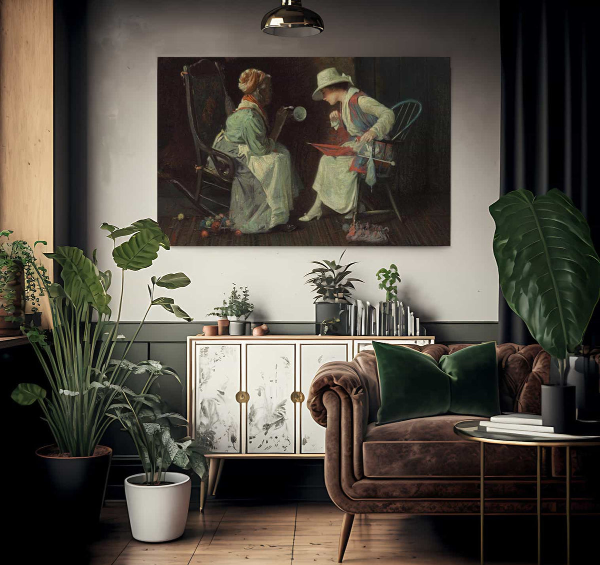 Reading The Tea Leaves 2 By Harry Roseland Fine Art Print