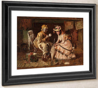 Reading The Tea Leaves By Harry Roseland Fine Art Print