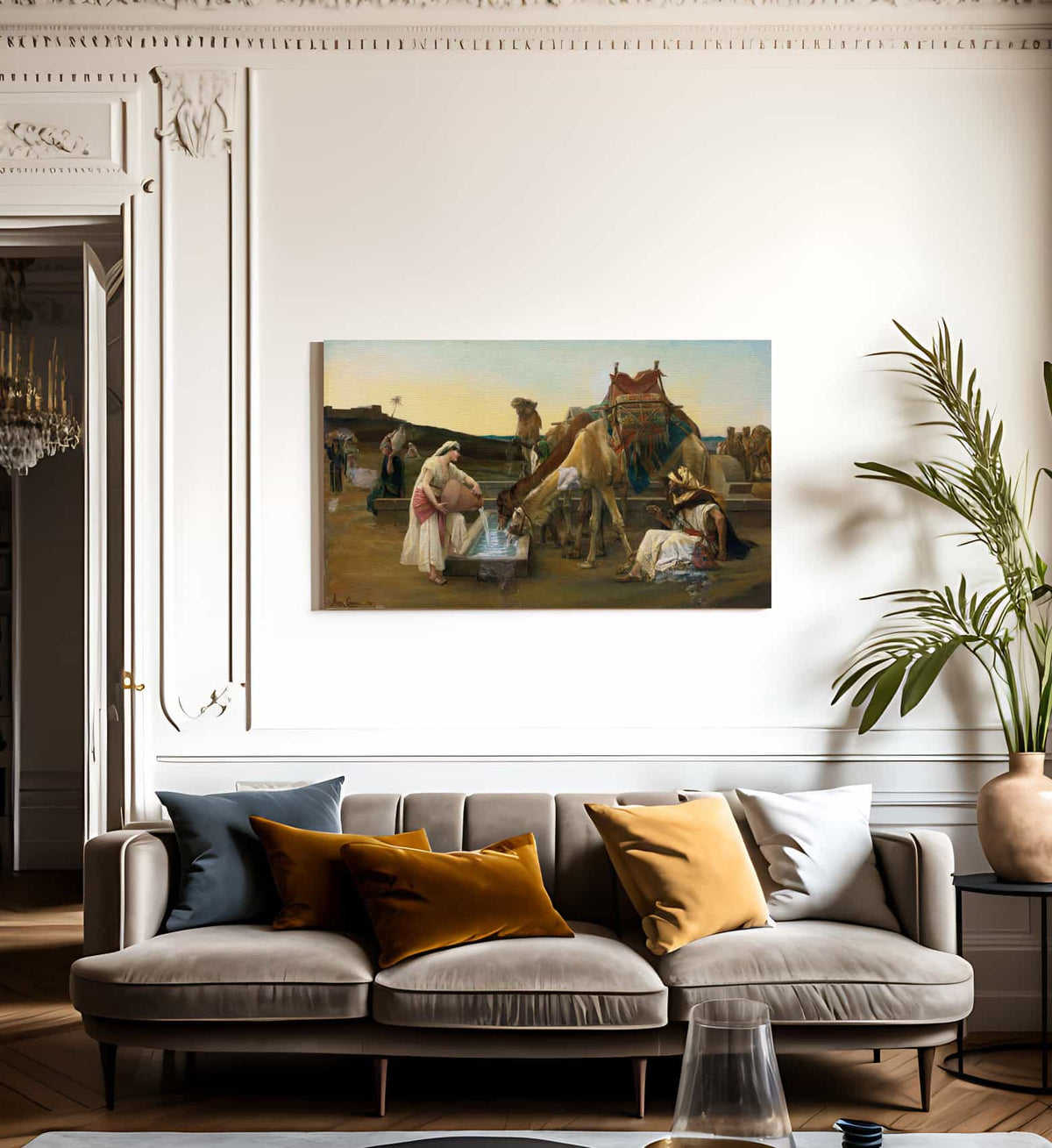 Rebecca Et Eliezer 1883 1 By Alexandre Cabanel Fine Art Print