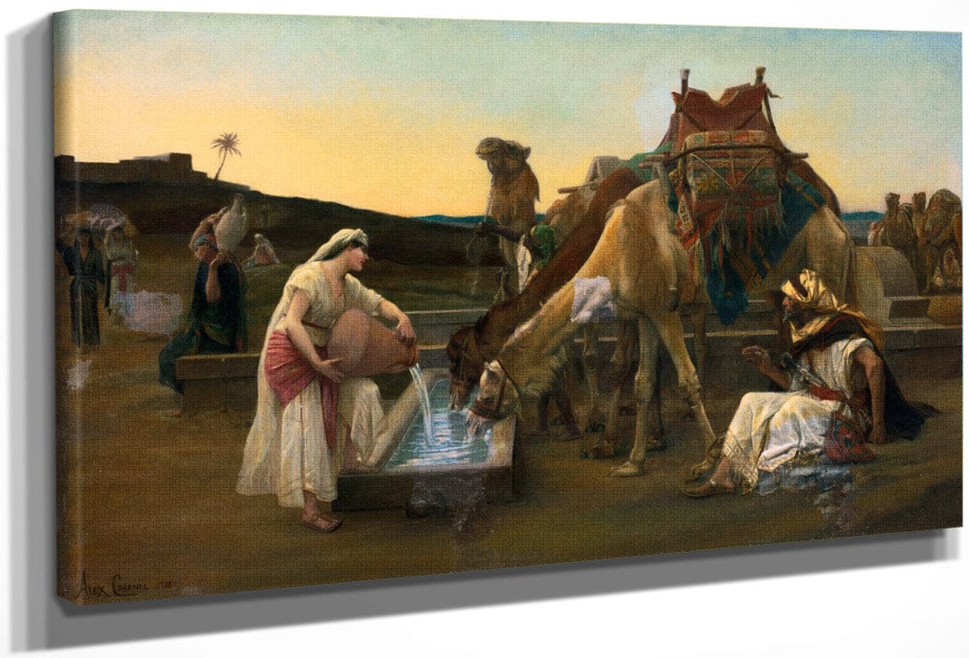 Rebecca Et Eliezer 1883 1 By Alexandre Cabanel Fine Art Print