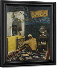 Reciting The Quran Kuran Tilaveti 1910 By Osman Hamdi Bey Fine Art Print