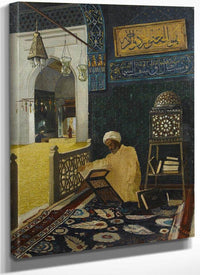 Reciting The Quran Kuran Tilaveti 1910 By Osman Hamdi Bey Fine Art Print