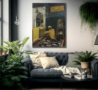 Reciting The Quran Kuran Tilaveti 1910 By Osman Hamdi Bey Fine Art Print