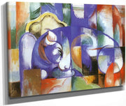 Reclining Bull By Franz Marc Fine Art Print