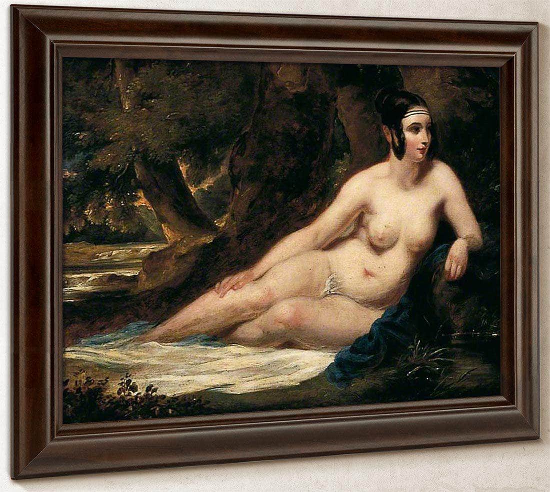 Reclining Female Nude In A Landscape By William Etty Fine Art Print
