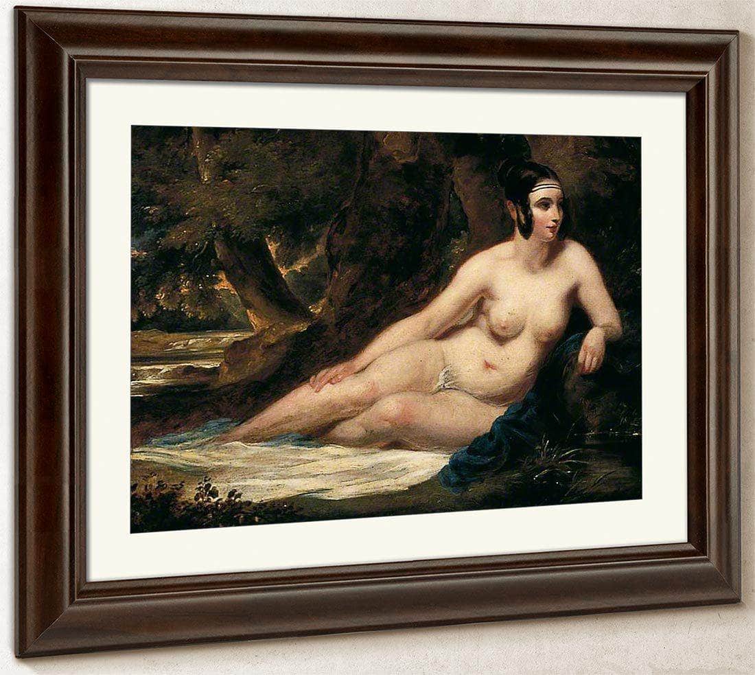 Reclining Female Nude In A Landscape By William Etty Fine Art Print
