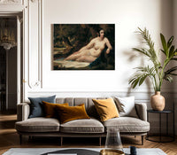 Reclining Female Nude In A Landscape By William Etty Fine Art Print