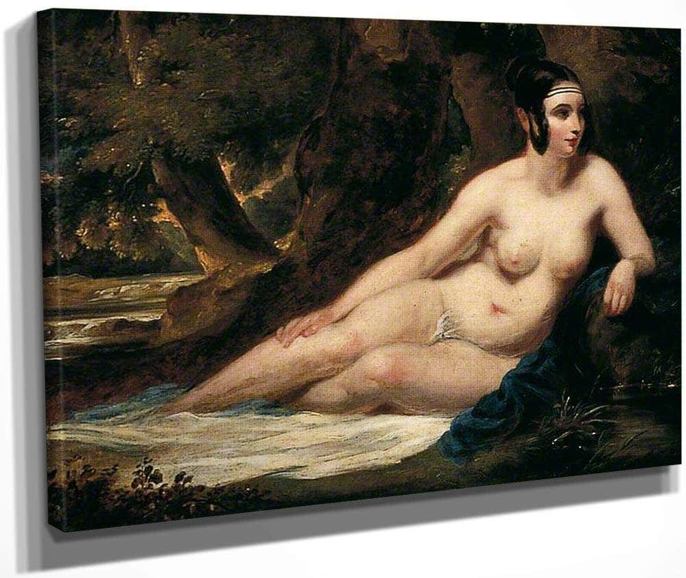 Reclining Female Nude In A Landscape By William Etty Fine Art Print