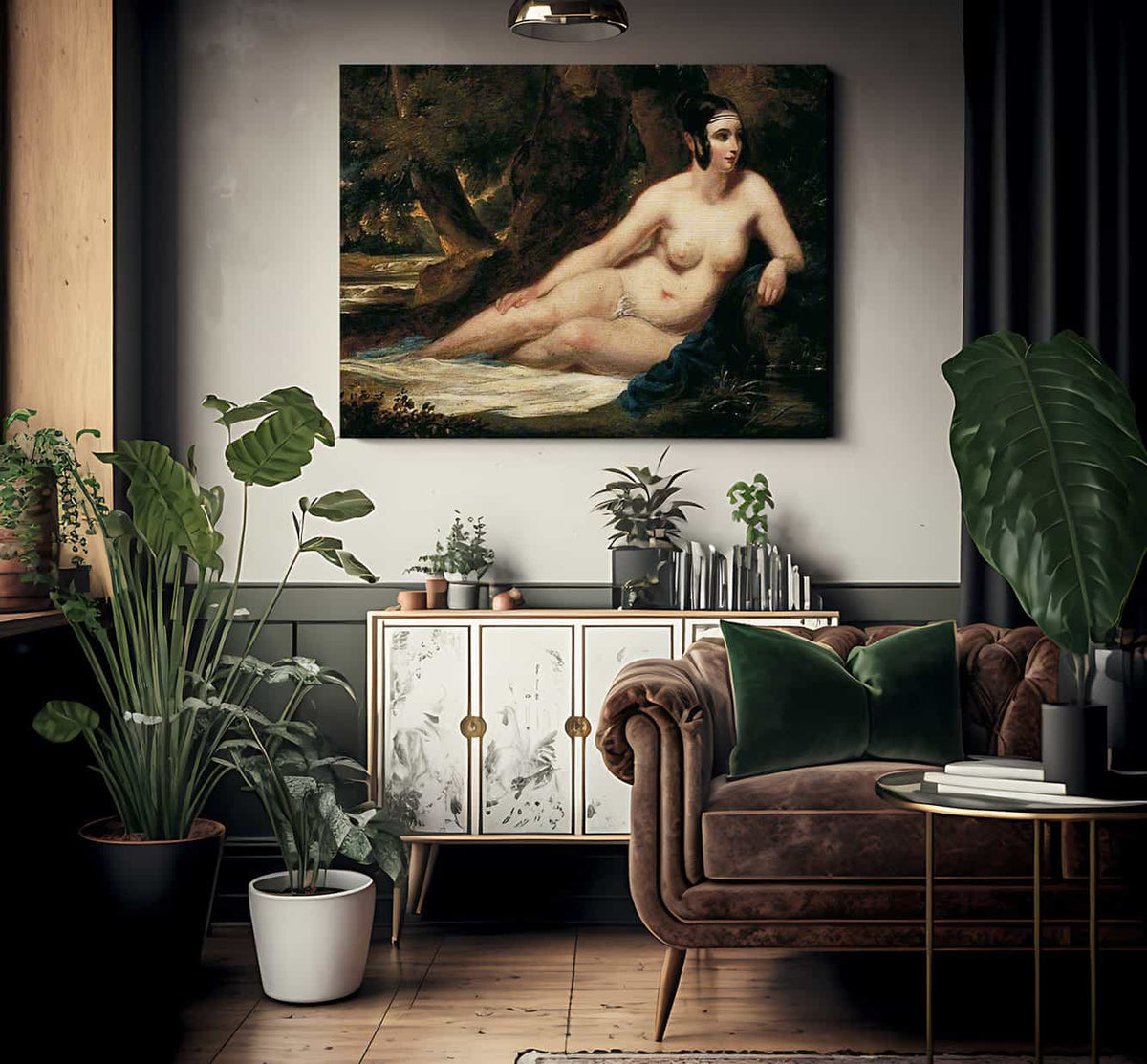 Reclining Female Nude In A Landscape By William Etty Fine Art Print