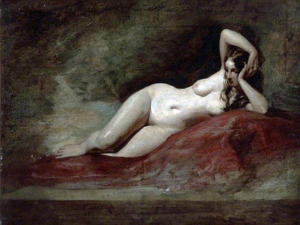 Reclining Figure By William Etty Fine Art Print