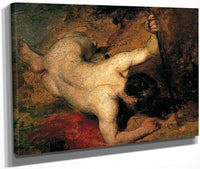 Reclining Male Nude With Spear By William Etty Fine Art Print