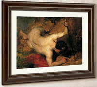 Reclining Male Nude With Spear By William Etty Fine Art Print