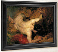 Reclining Male Nude With Spear By William Etty Fine Art Print