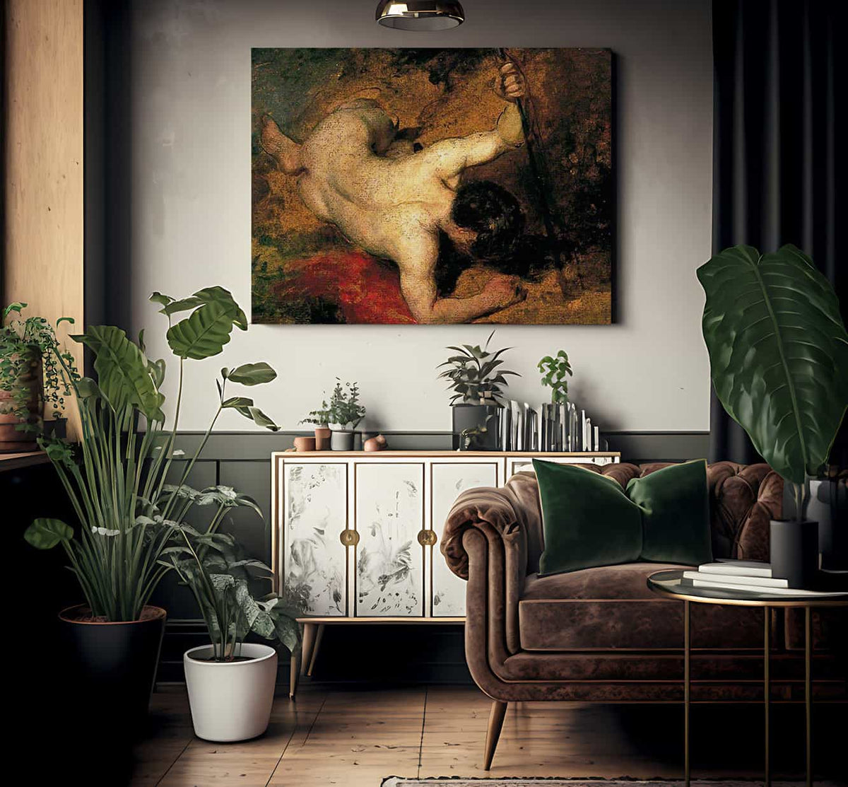 Reclining Male Nude With Spear By William Etty Fine Art Print