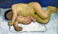Reclining Mother And Child 2 1906 By Paula Modersohn Becker Fine Art Print