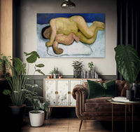 Reclining Mother And Child 2 1906 By Paula Modersohn Becker Fine Art Print