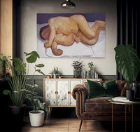 Reclining Mother And Child By Paula Modersohn Becker Fine Art Print