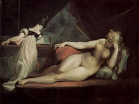 Reclining Nude And Piano Teacher By Henry Fuseli Fine Art Print