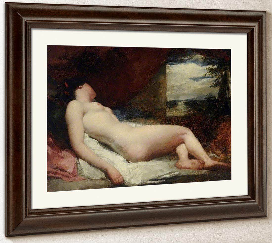 Reclining Nude By William Etty Fine Art Print