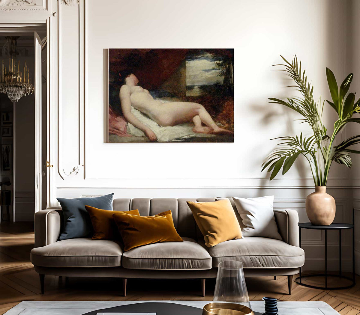 Reclining Nude By William Etty Fine Art Print