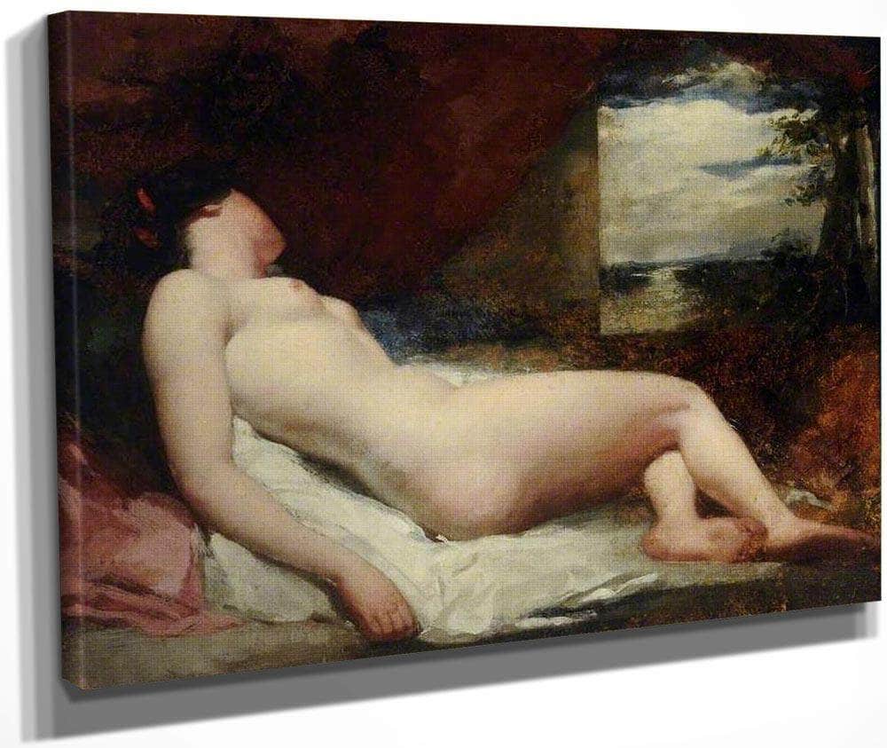 Reclining Nude By William Etty Fine Art Print