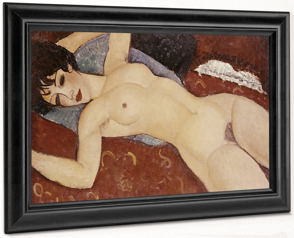 Reclining Nudeb By Amedeo Modigliani Fine Art Print