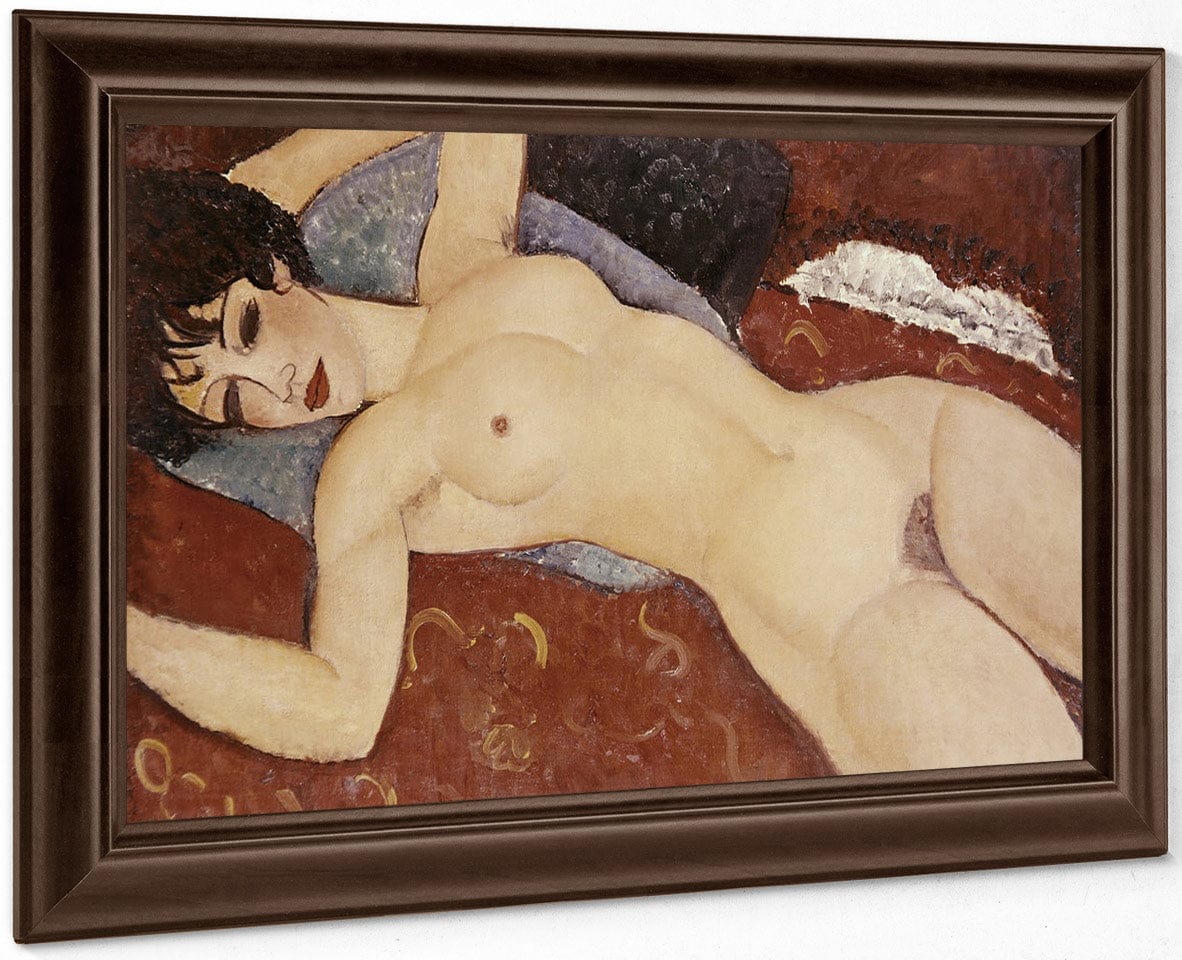 Reclining Nudeb By Amedeo Modigliani Fine Art Print