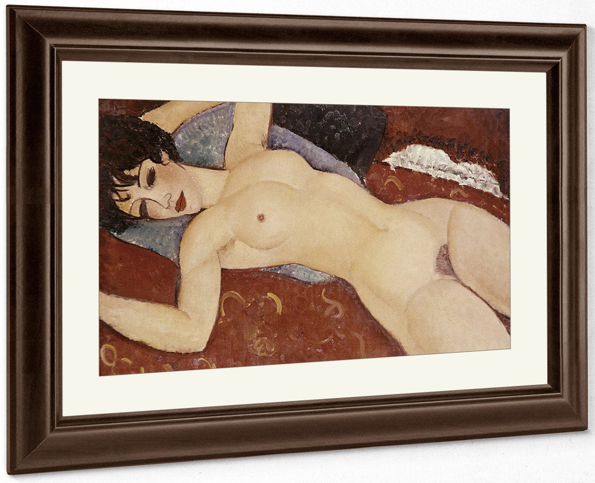 Reclining Nudeb By Amedeo Modigliani Fine Art Print