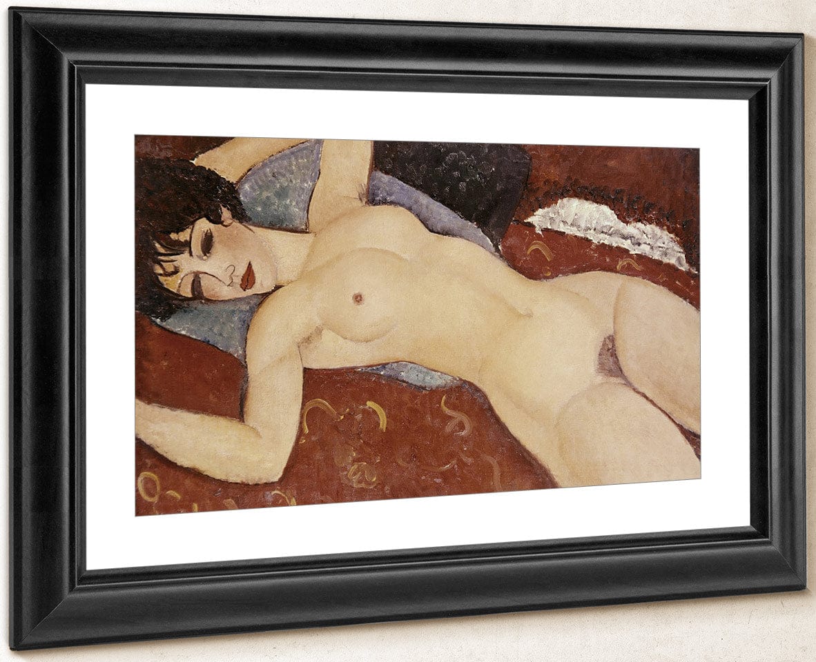 Reclining Nudeb By Amedeo Modigliani Fine Art Print