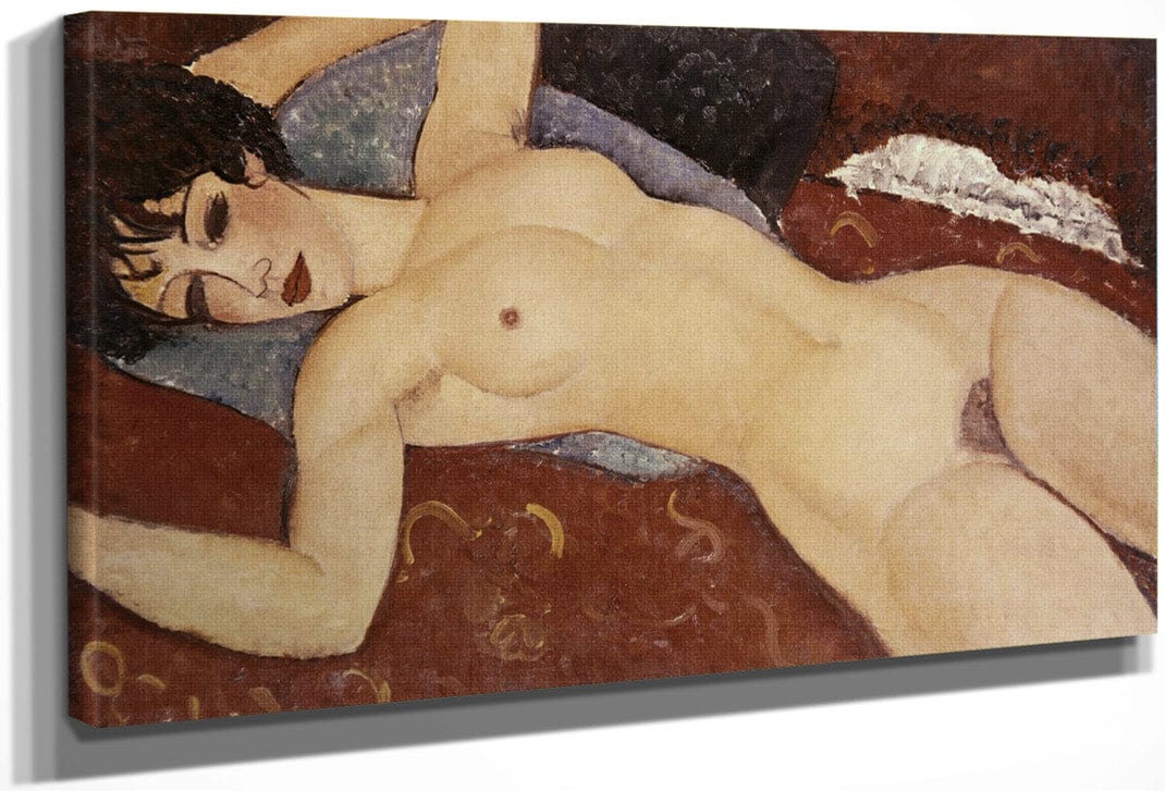 Reclining Nudeb By Amedeo Modigliani Fine Art Print