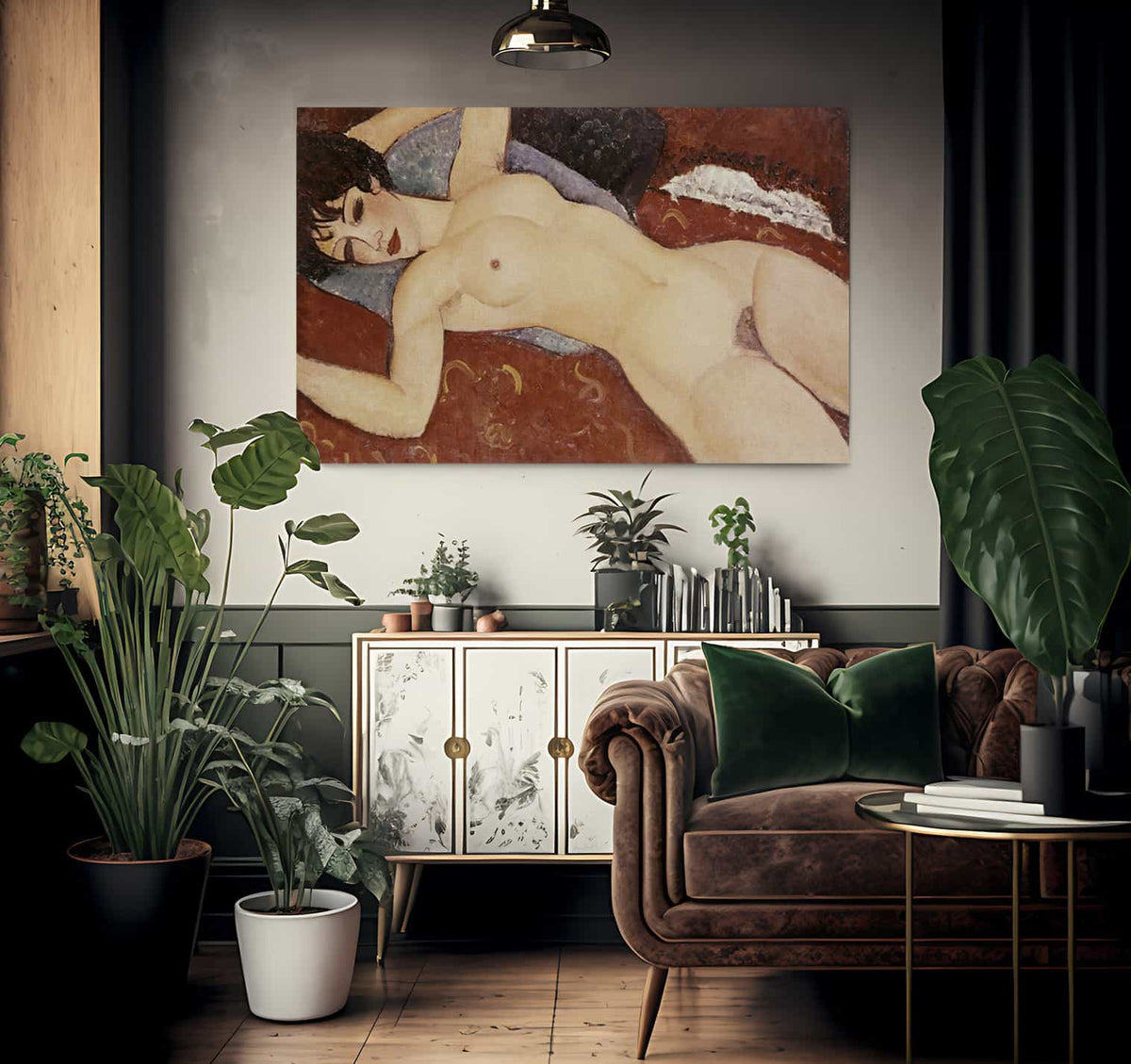 Reclining Nudeb By Amedeo Modigliani Fine Art Print