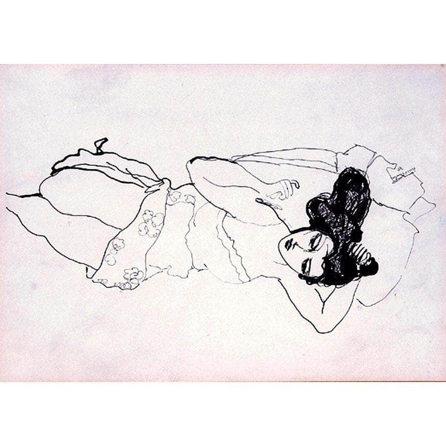 Reclining Woman By Walt Kuhn Fine Art Print