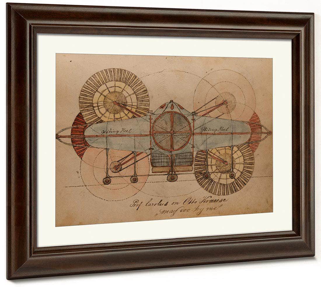 Recolections Part 2 Prof Carolus On Otto Krause 1900 By Charles Dellschau Fine Art Print