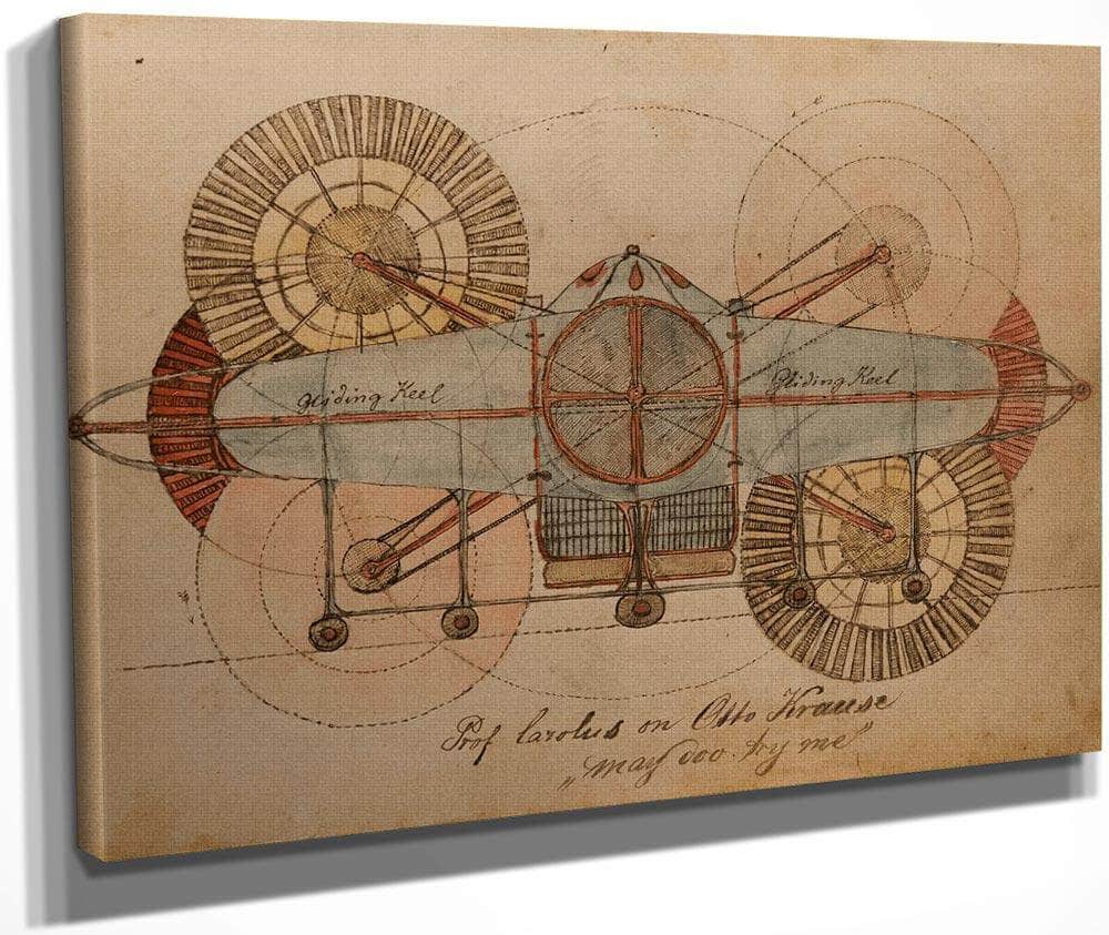 Recolections Part 2 Prof Carolus On Otto Krause 1900 By Charles Dellschau Fine Art Print