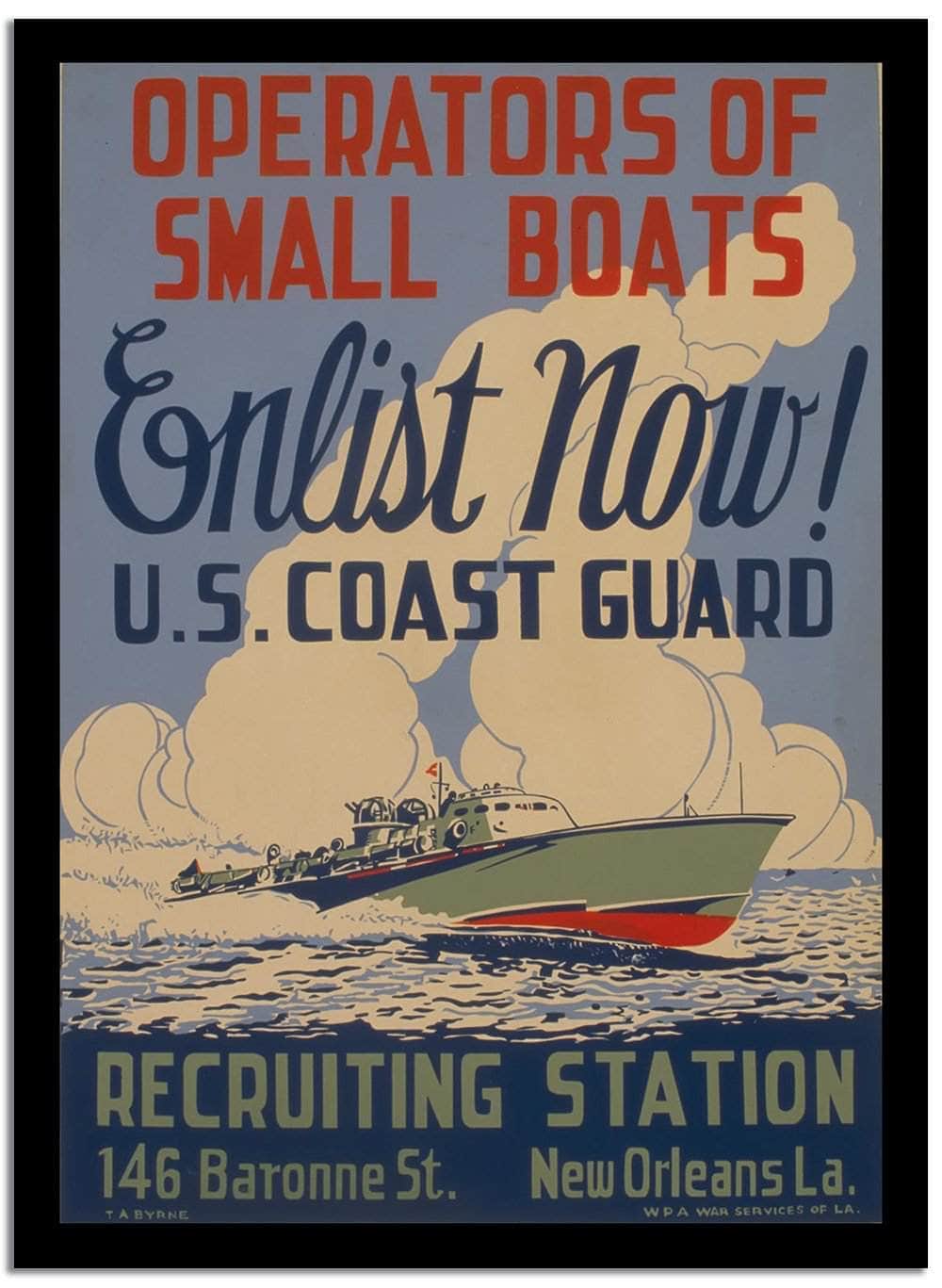 Recruiting Station  Wpa Vintage Advertising Fine Art Print