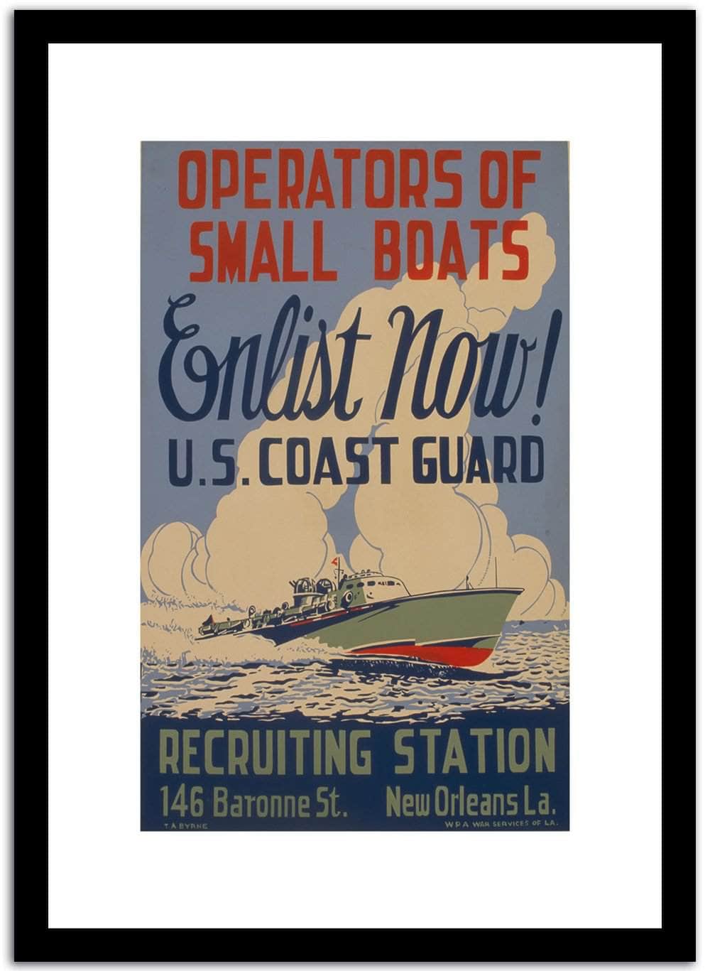Recruiting Station  Wpa Vintage Advertising Fine Art Print