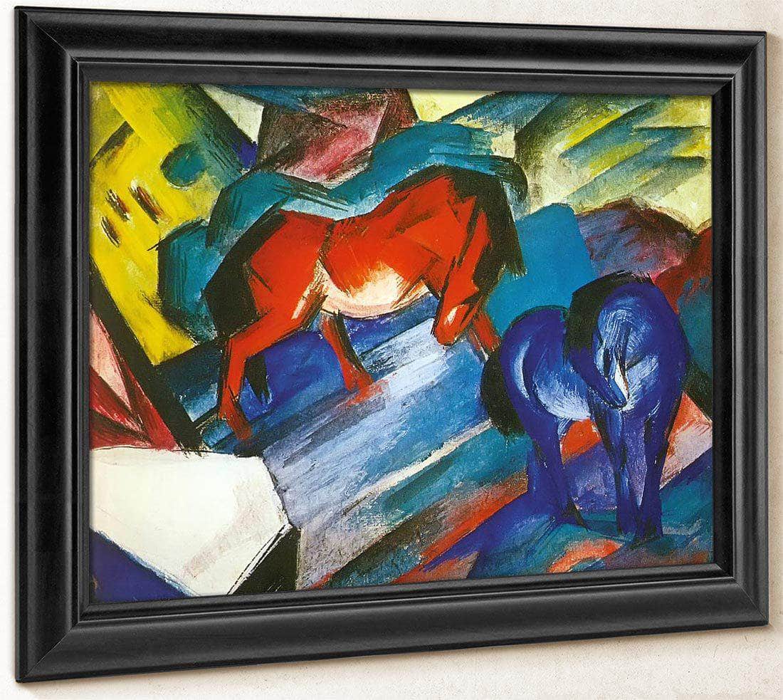 Red And Blue Horse By Franz Marc Fine Art Print