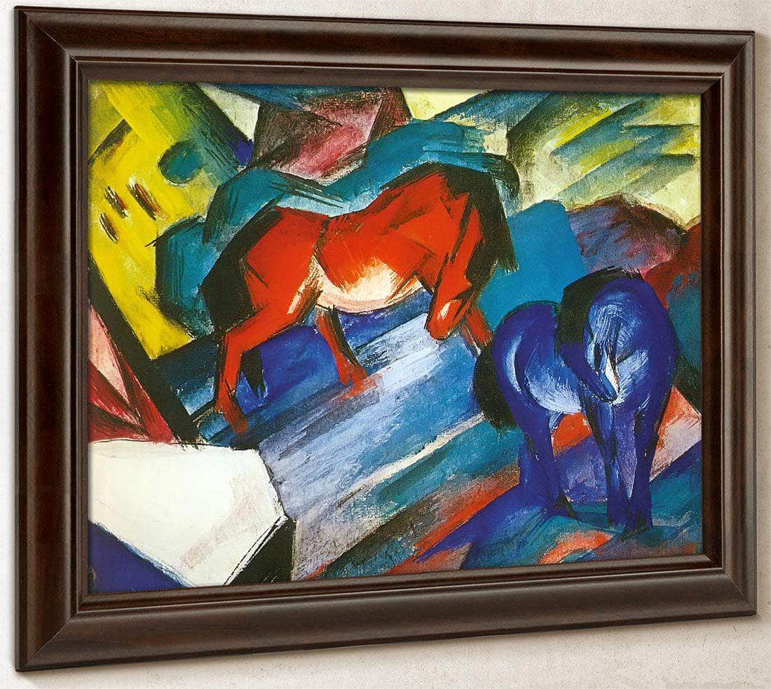 Red And Blue Horse By Franz Marc Fine Art Print