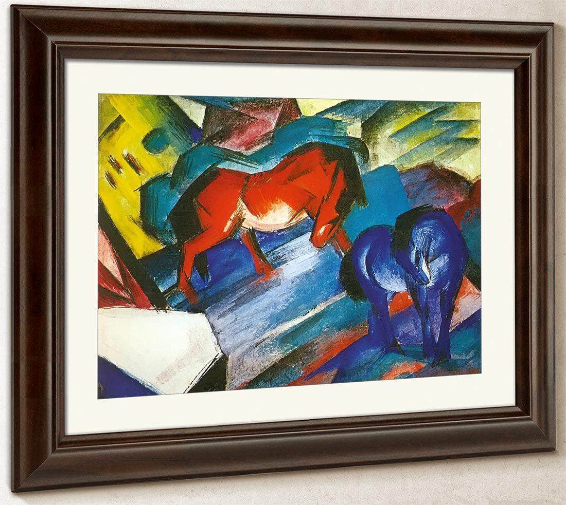 Red And Blue Horse By Franz Marc Fine Art Print