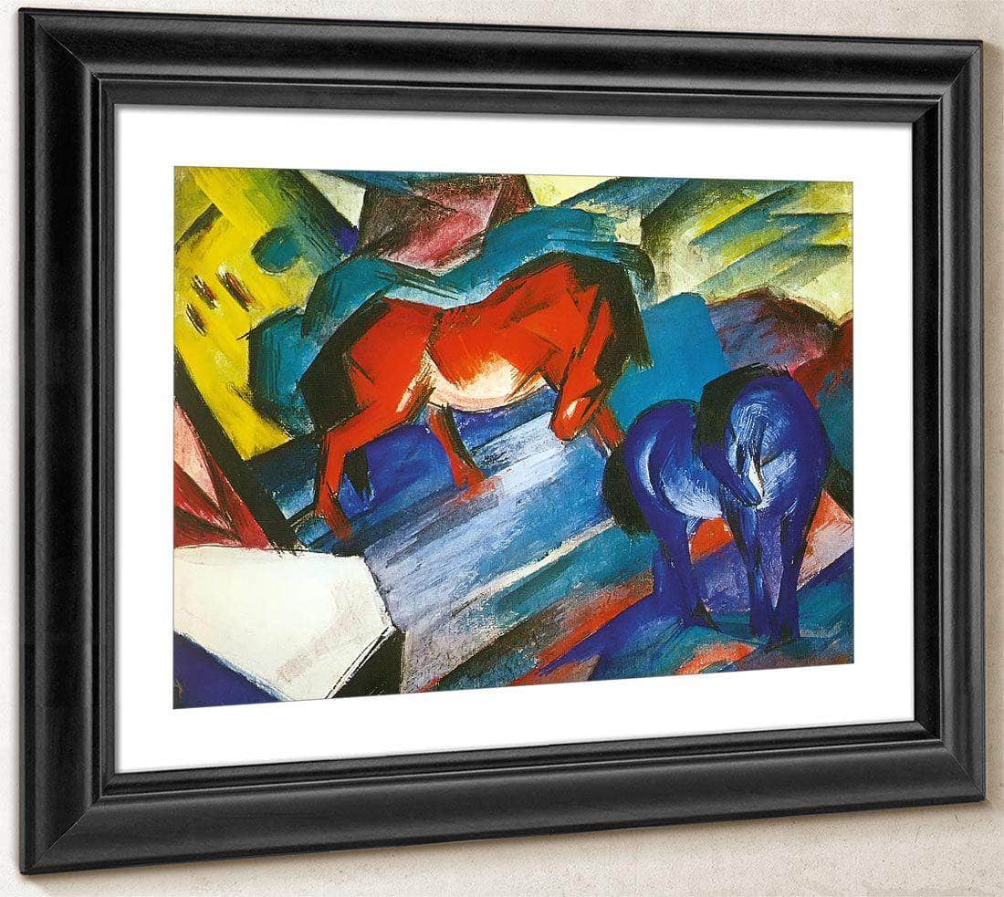 Red And Blue Horse By Franz Marc Fine Art Print