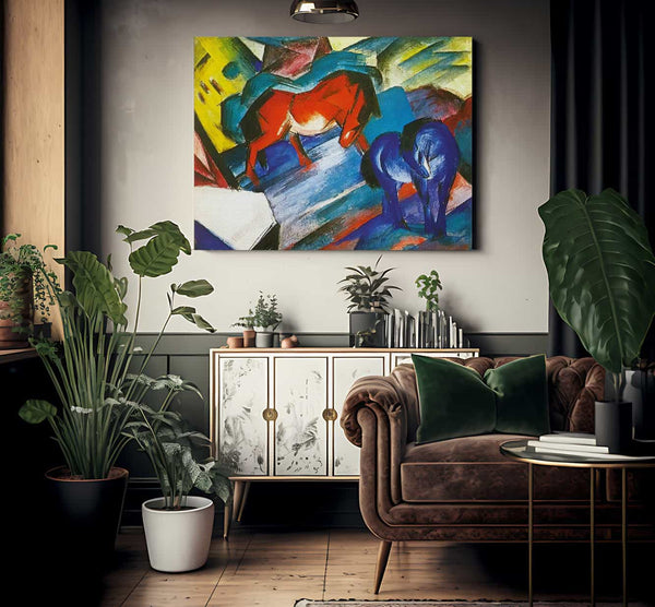 Red And Blue Horse By Franz Marc Fine Art Print