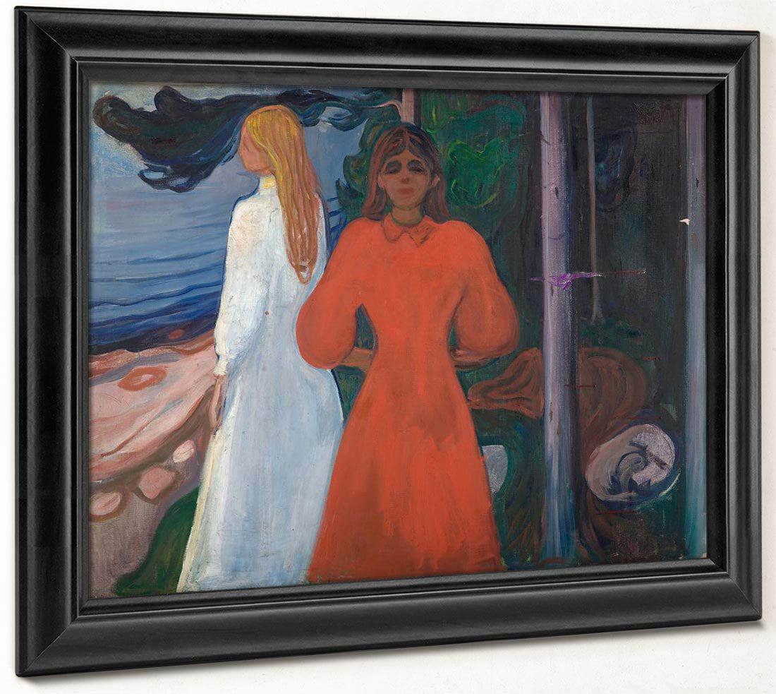 Red And White 1899 1900 93X129 Munch Museum M0460 3000X By Edvard Munch Fine Art Print