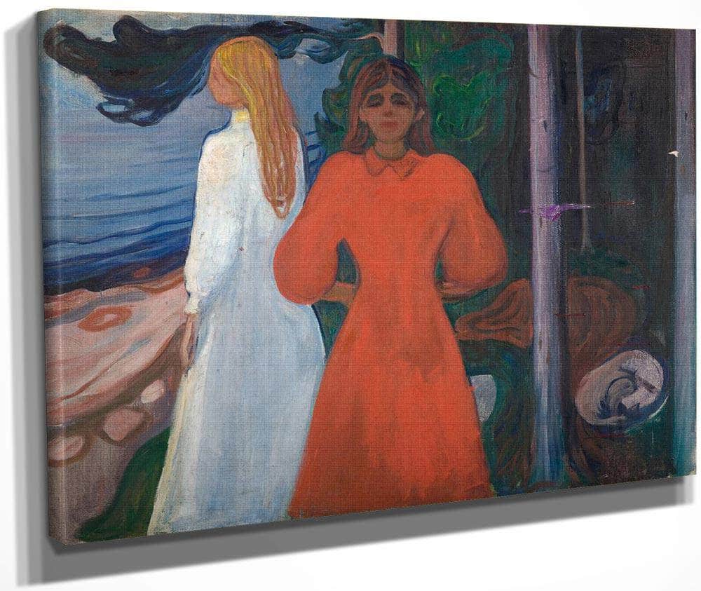 Red And White 1899 1900 93X129 Munch Museum M0460 3000X By Edvard Munch Fine Art Print