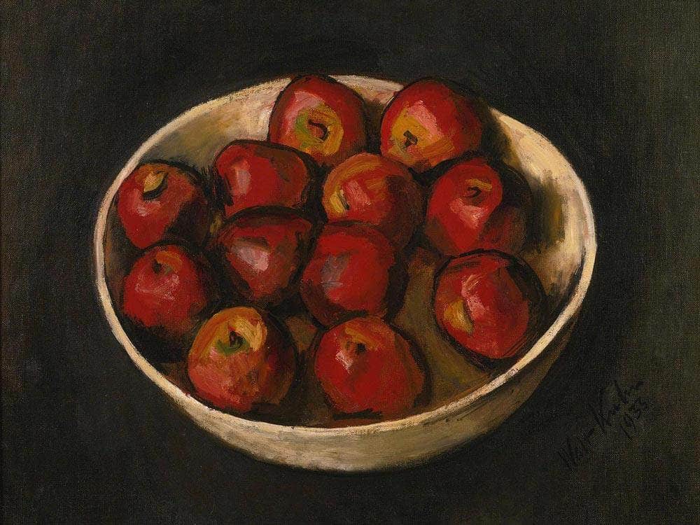 Red By Apples By In By Wood By Bowl By Walt Kuhn Fine Art Print